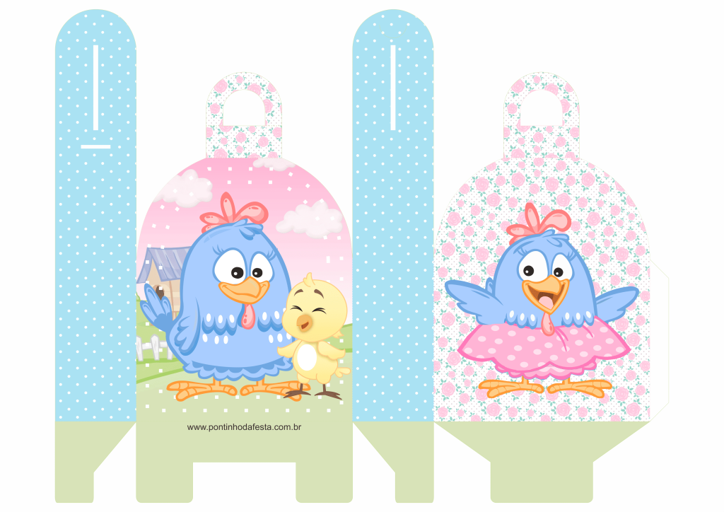 lembrancinha personalizado galinha pintadinha aquarela gratis