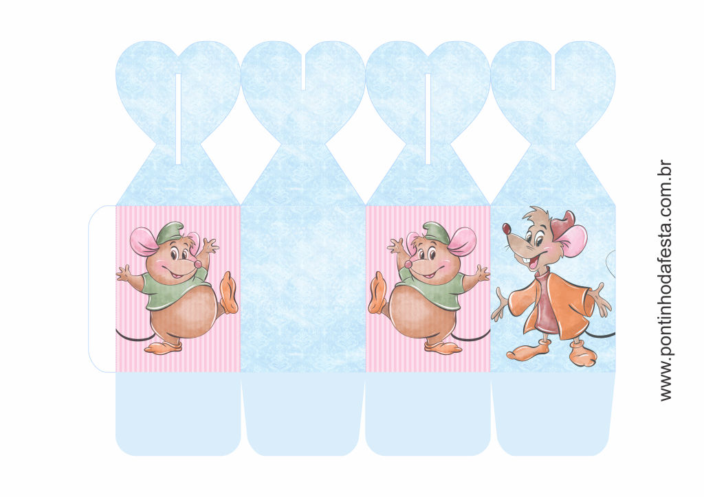 Lembrancinha Cinderela aquarela gratis