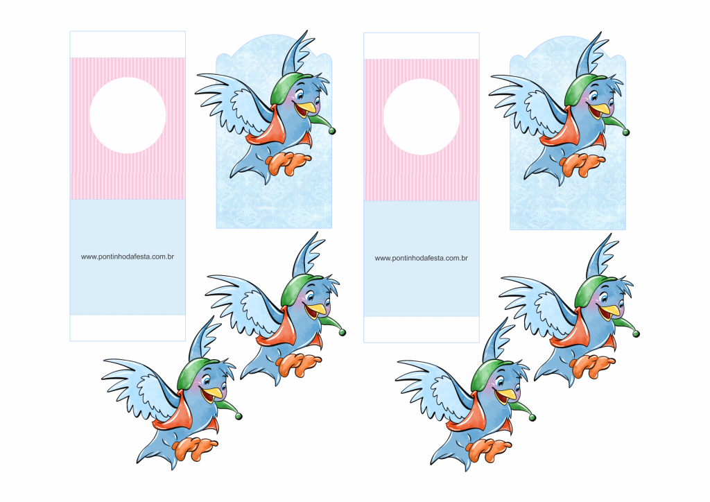 Lembrancinha Cinderela aquarela gratis