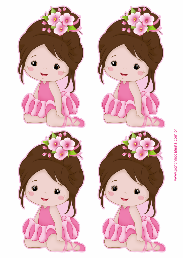 Lembrancinha bailarina para baixar grátis