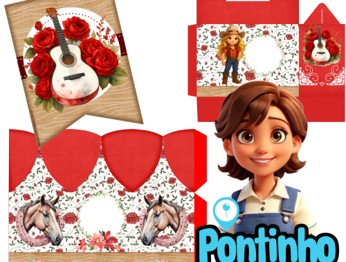 lembrancinha personalizada boiadeira vermelha gratis