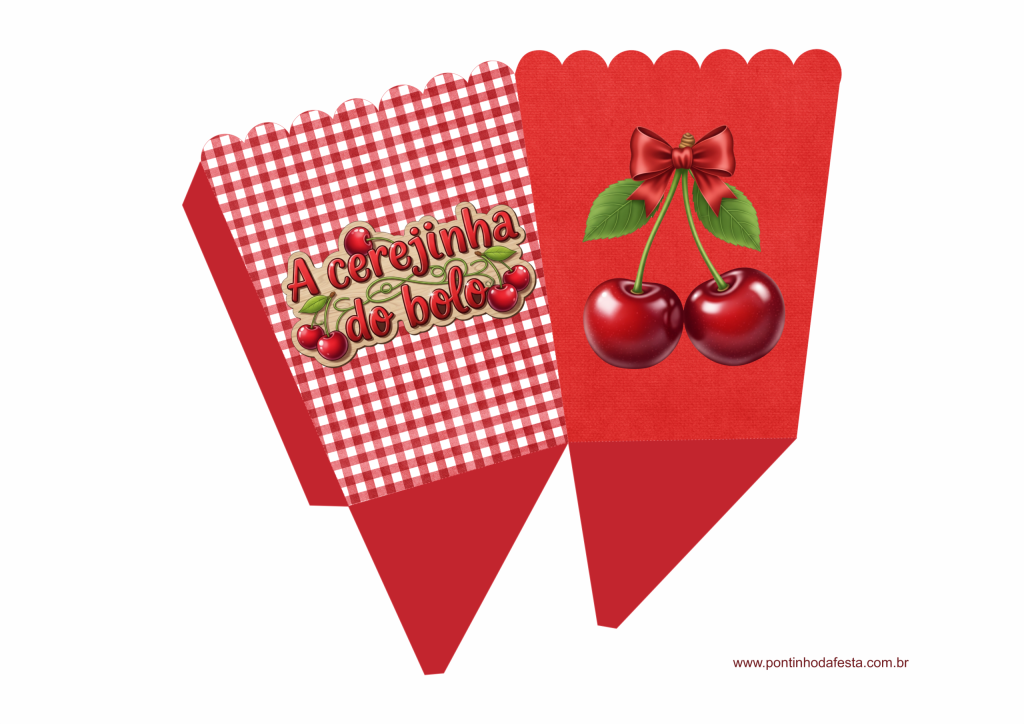 Lembrancinha Cerejinha do bolo gratis