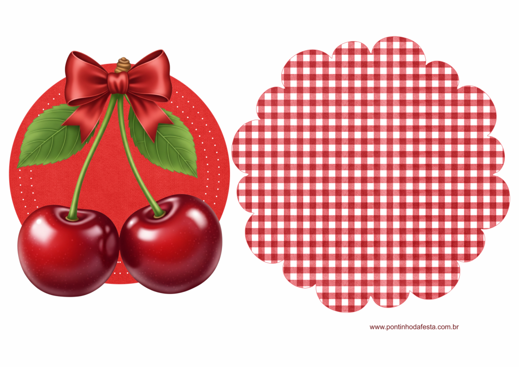 Lembrancinha Cerejinha do bolo gratis