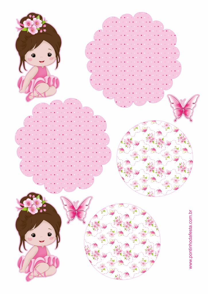 Lembrancinha bailarina para baixar grátis