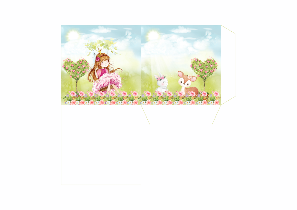 Lembrancinha princesa jardim encantado gratis