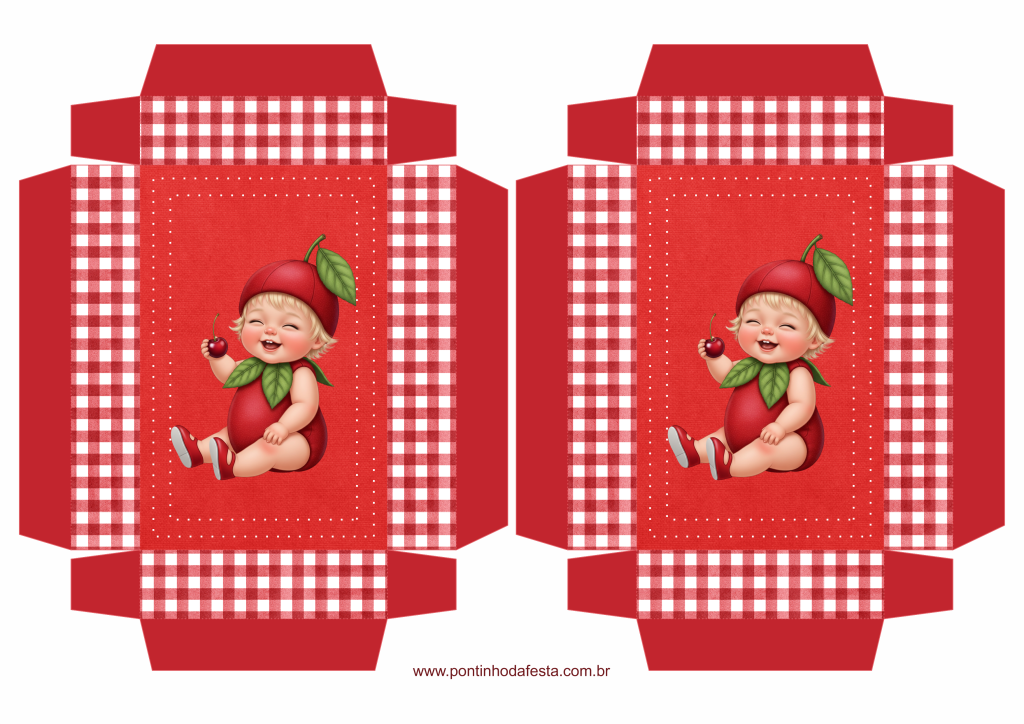 Lembrancinha Cerejinha do bolo gratis