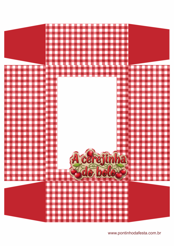 Lembrancinha Cerejinha do bolo gratis