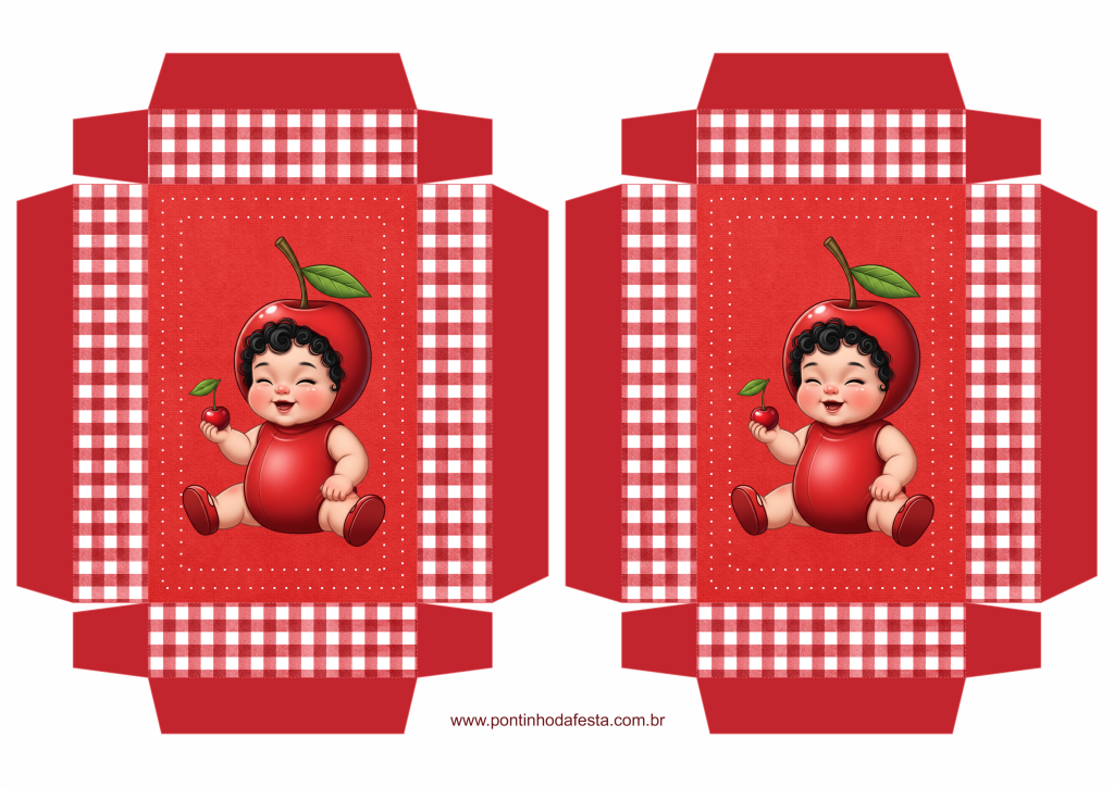 Lembrancinha Cerejinha do bolo gratis