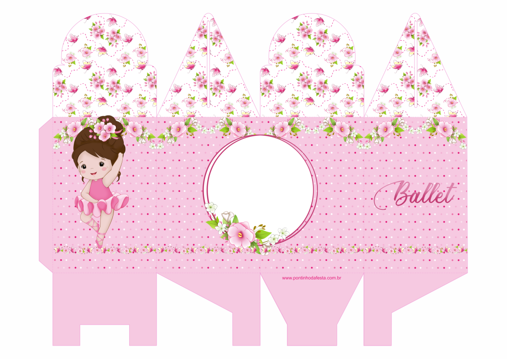 Lembrancinha bailarina para baixar grátis
