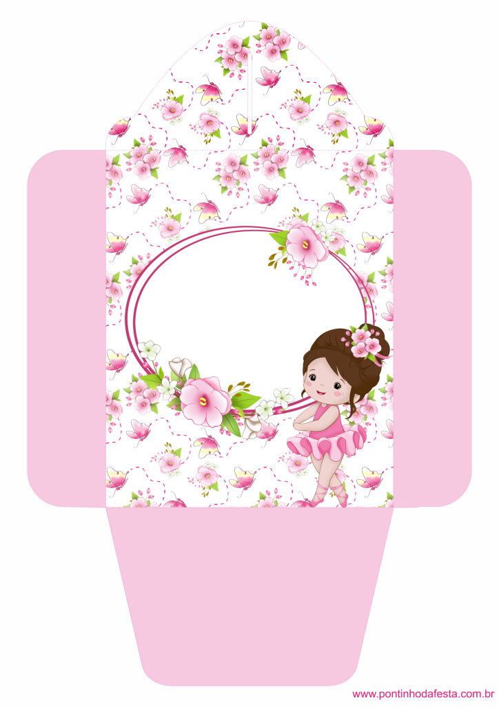 Lembrancinha bailarina para baixar grátis