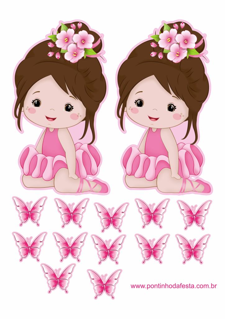 Lembrancinha bailarina para baixar grátis