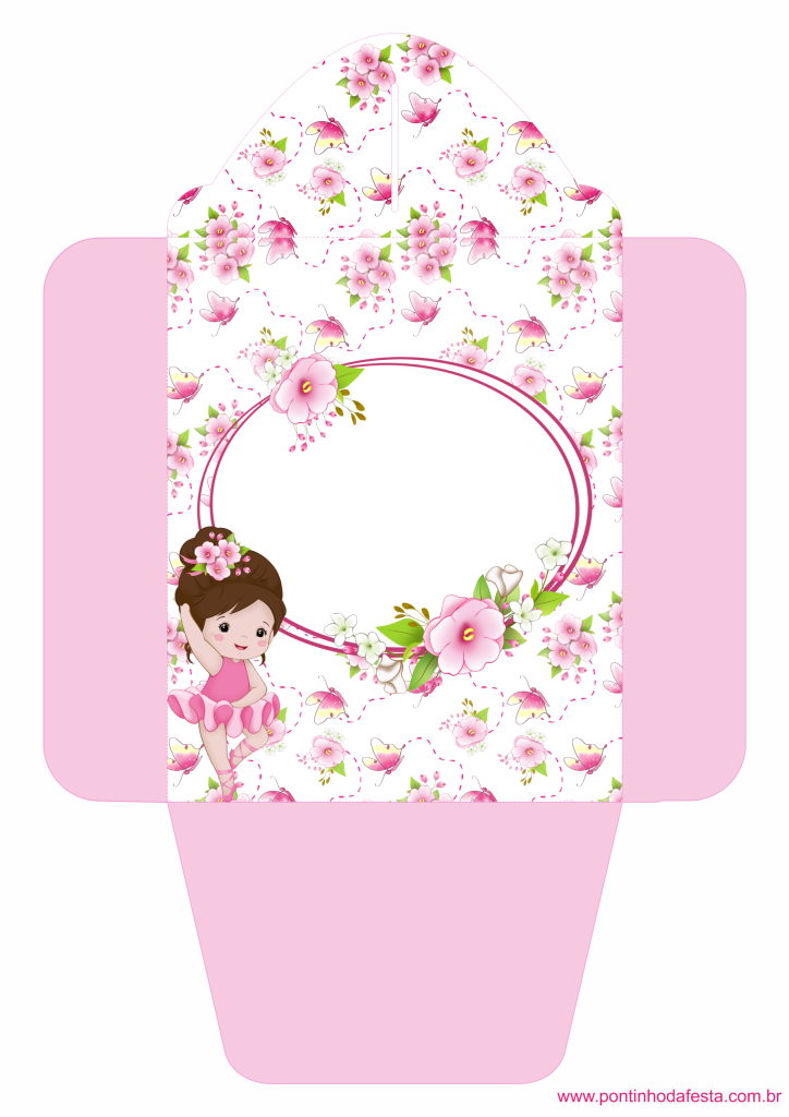 Lembrancinha bailarina para baixar grátis