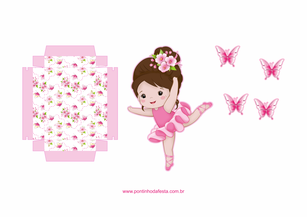 Lembrancinha bailarina para baixar grátis