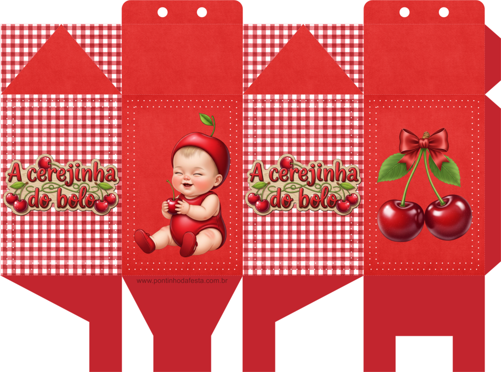 Lembrancinha Cerejinha do bolo gratis