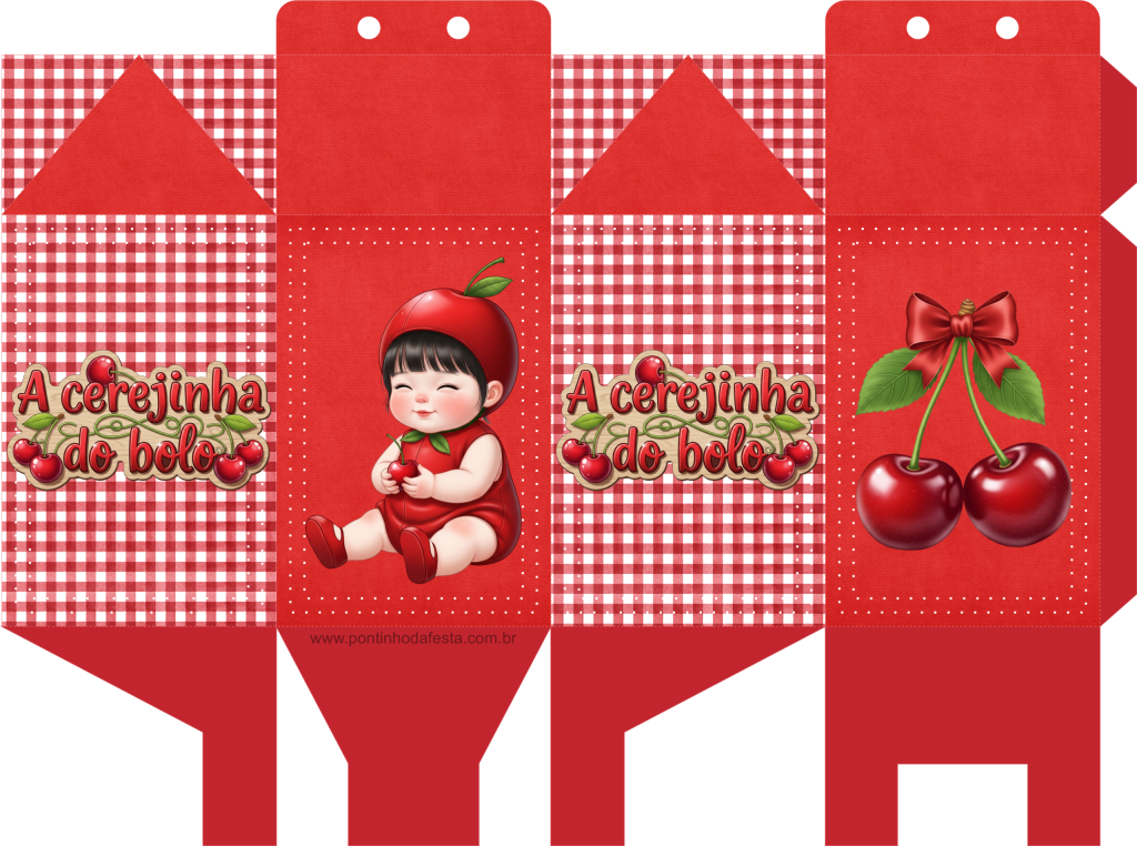 Lembrancinha Cerejinha do bolo gratis