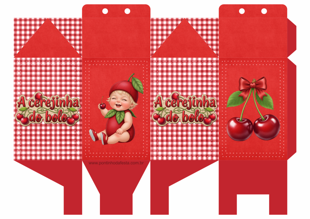 Lembrancinha Cerejinha do bolo gratis
