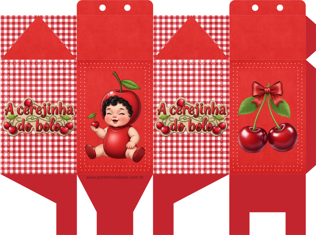 Lembrancinha Cerejinha do bolo gratis