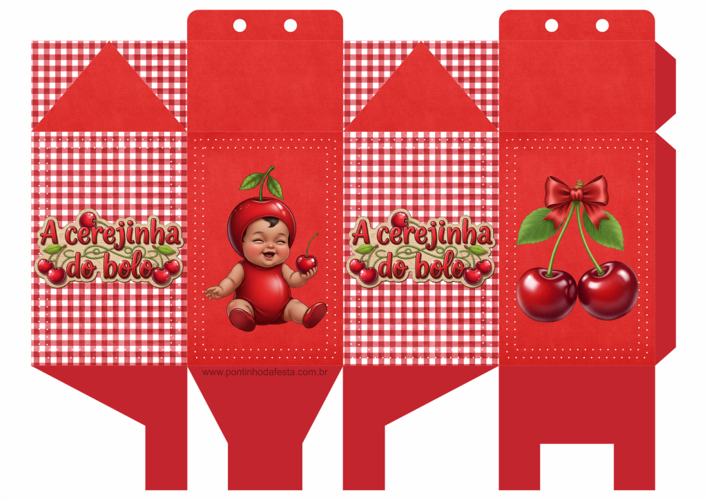 Lembrancinha Cerejinha do bolo gratis