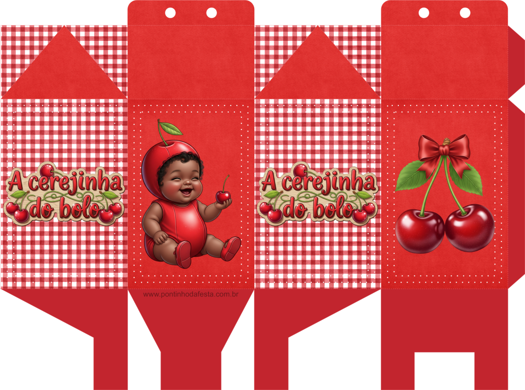 Lembrancinha Cerejinha do bolo gratis