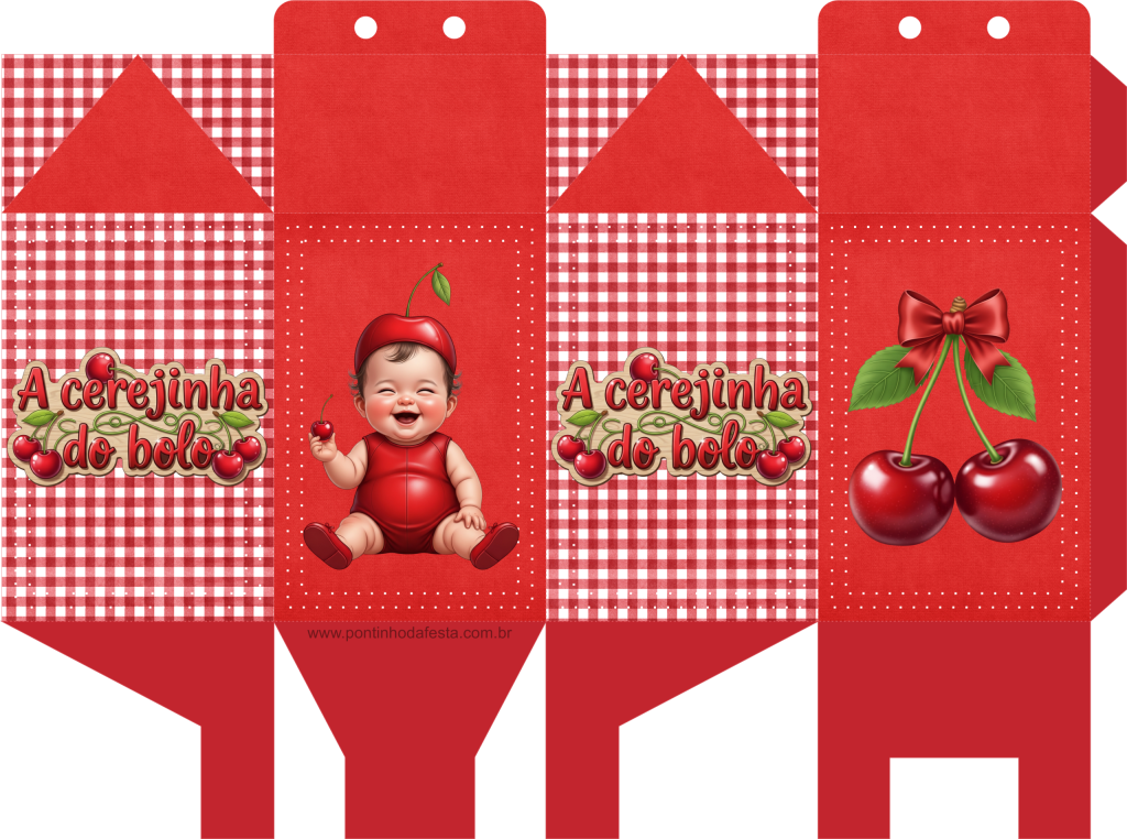 Lembrancinha Cerejinha do bolo gratis