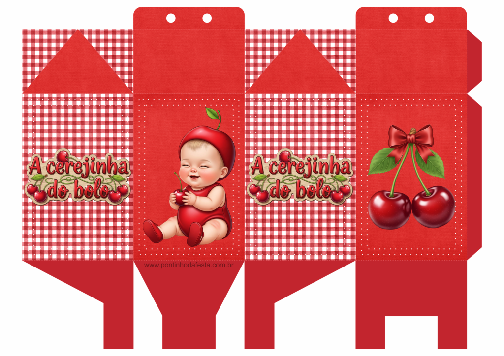 Lembrancinha Cerejinha do bolo gratis