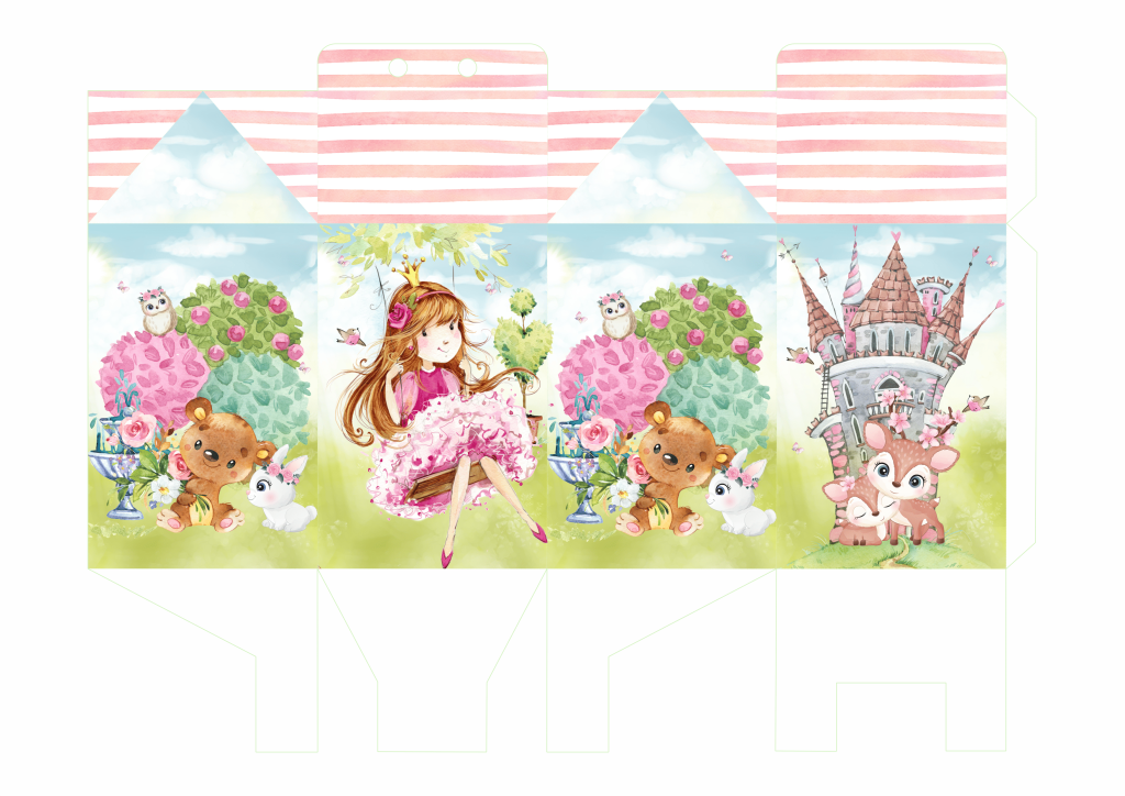 Lembrancinha princesa jardim encantado gratis