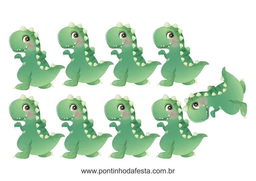 Personalizados dino lembrancinha gratis
