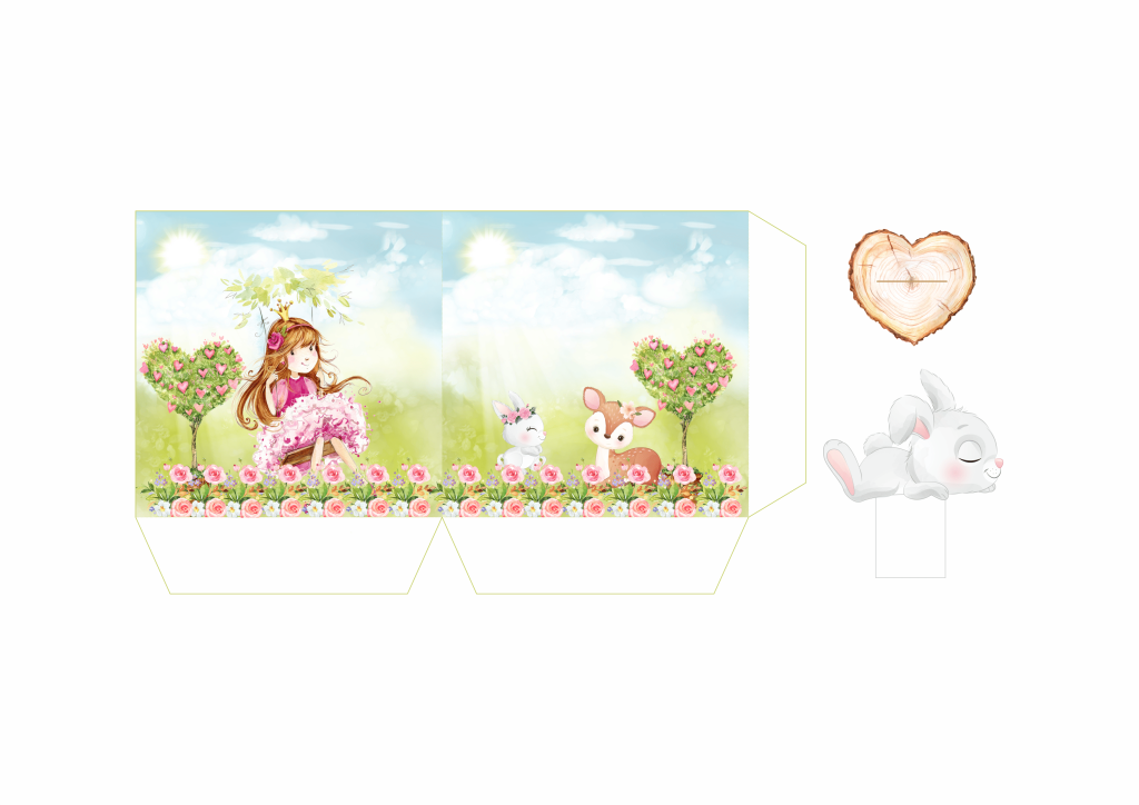 Lembrancinha princesa jardim encantado gratis