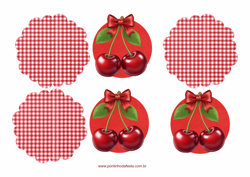 Lembrancinha Cerejinha do bolo gratis
