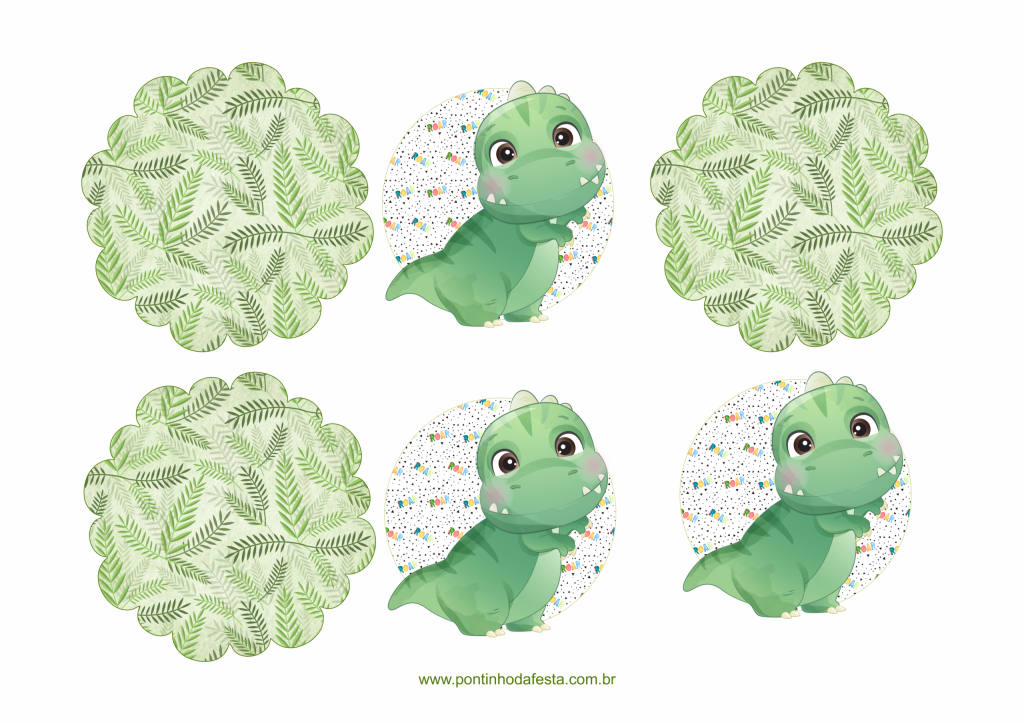 Personalizados dino lembrancinha gratis