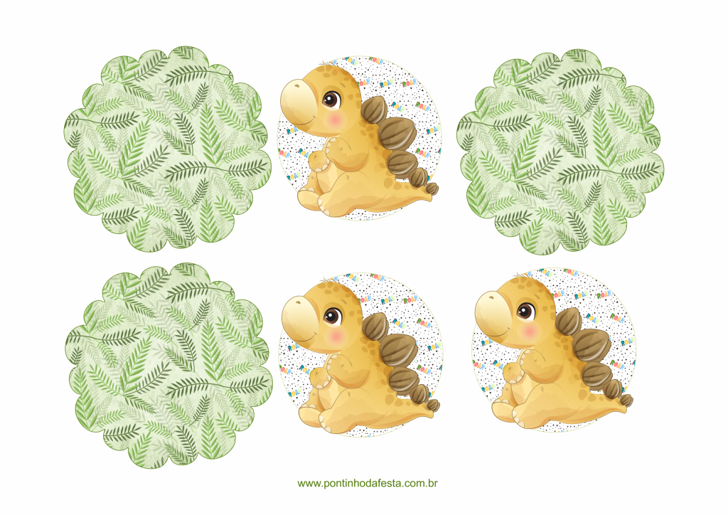 Personalizados dino lembrancinha gratis
