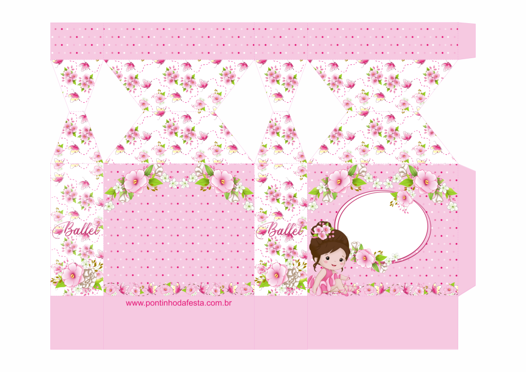 Lembrancinha bailarina para baixar grátis