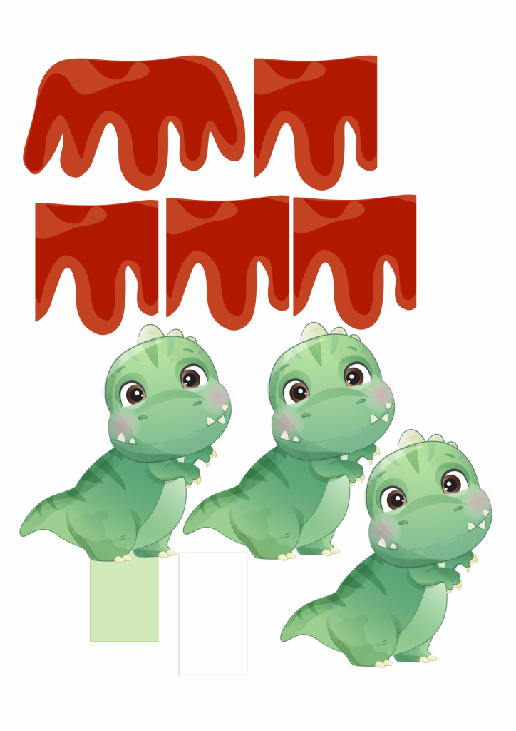 Personalizados dino lembrancinha gratis