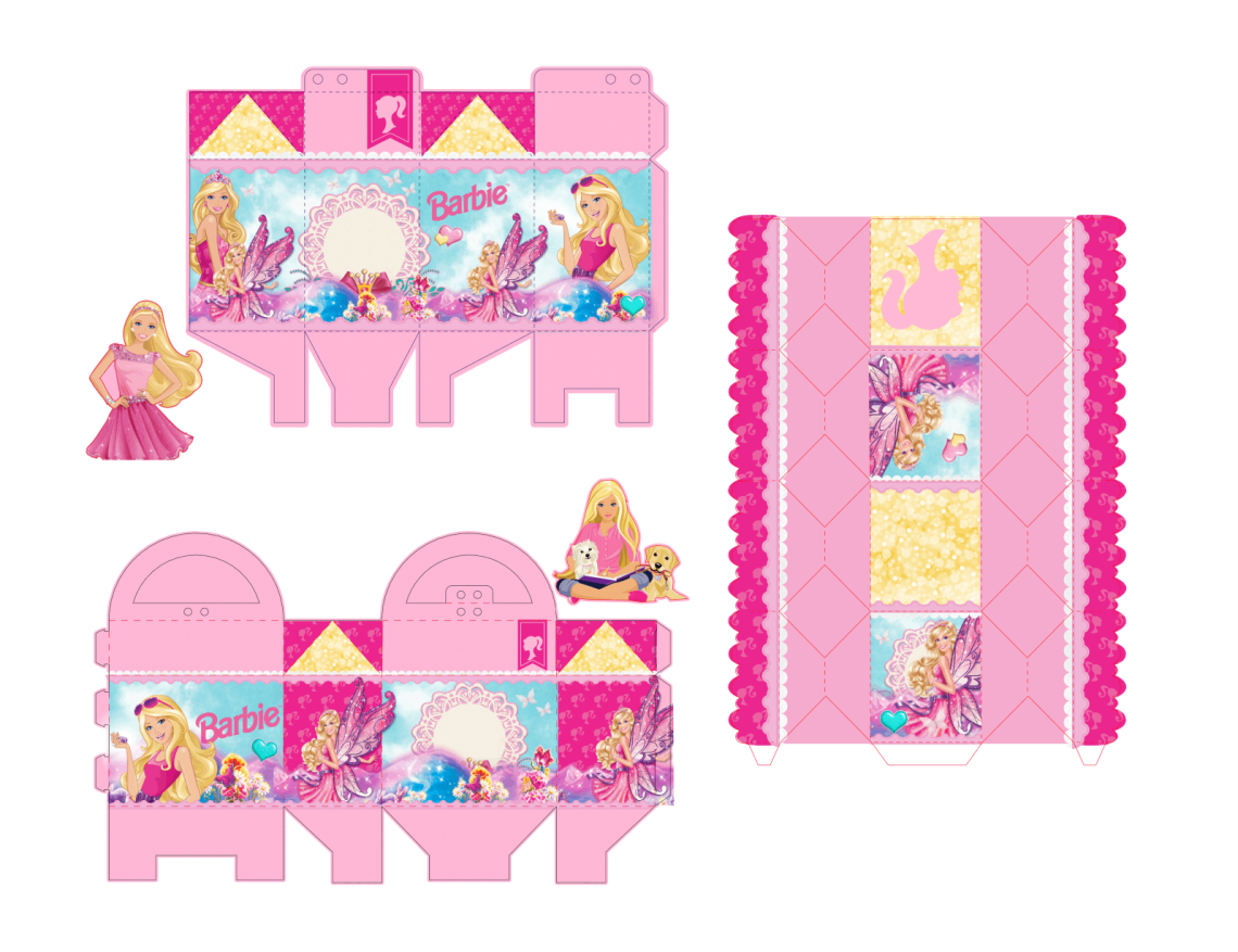 Lembrancinha barbie rosa gratis