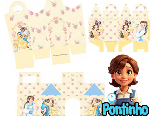 lembrancinha a bela e a fera personalizado gratis