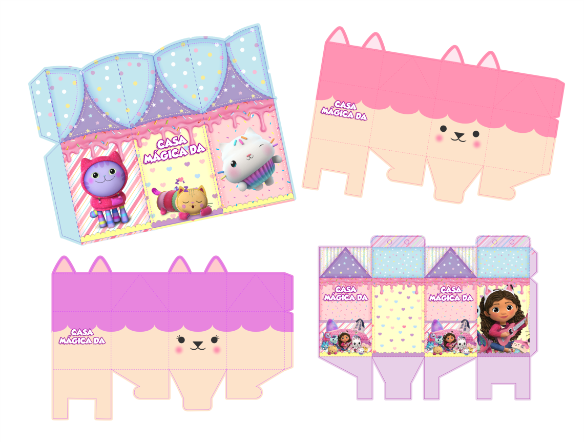 Lembrancinha a casa magica da Gabi gratis para imprimir