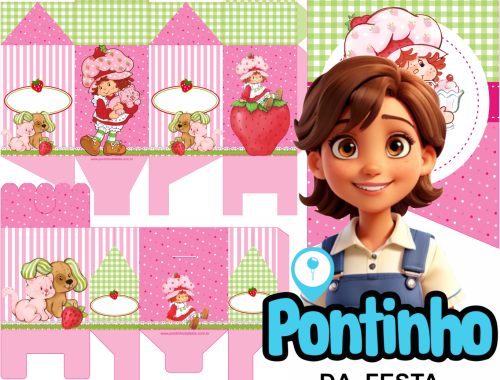 Moranguinho rosa lembrancinha