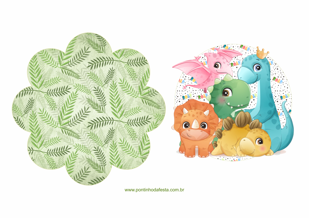 Personalizados dino lembrancinha gratis