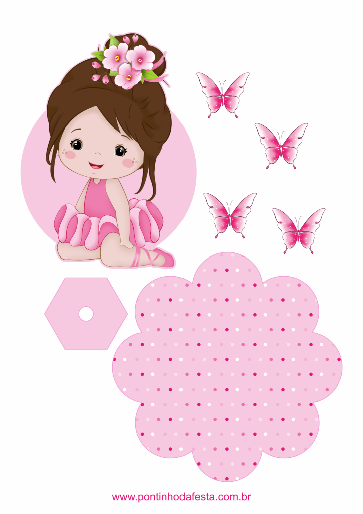 Lembrancinha bailarina para baixar grátis