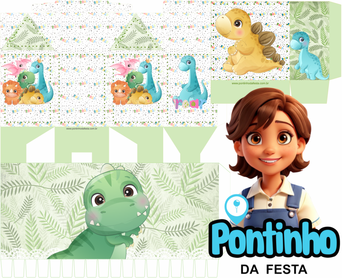 Personalizados dino lembrancinha gratis