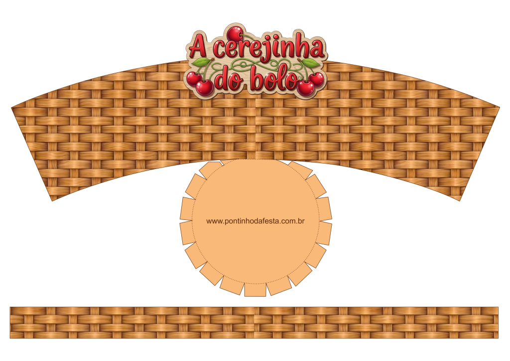 Lembrancinha Cerejinha do bolo gratis