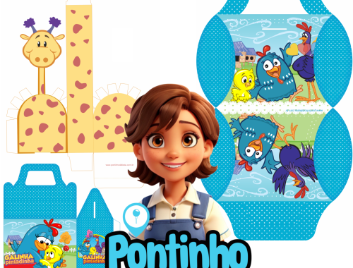 Lembrancinha Galinha pintadinha gratis
