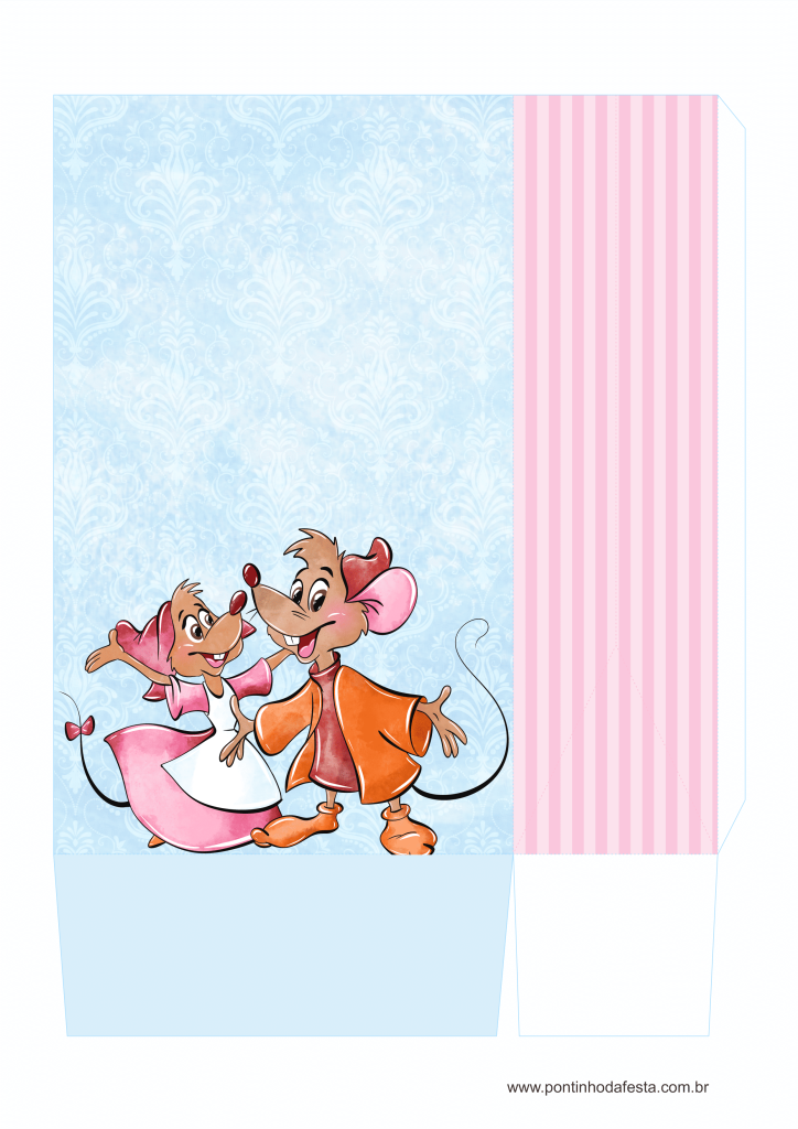 Lembrancinha Cinderela aquarela gratis