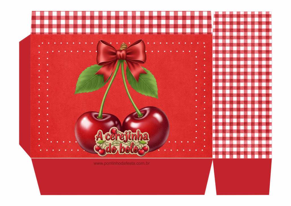 Lembrancinha Cerejinha do bolo gratis