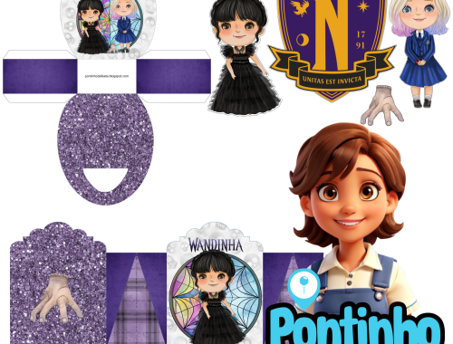 Lembrancinha personalizada wandinha gratis