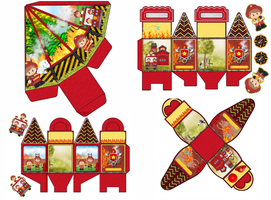 Lembrancinha personalizada bombeiros gratis