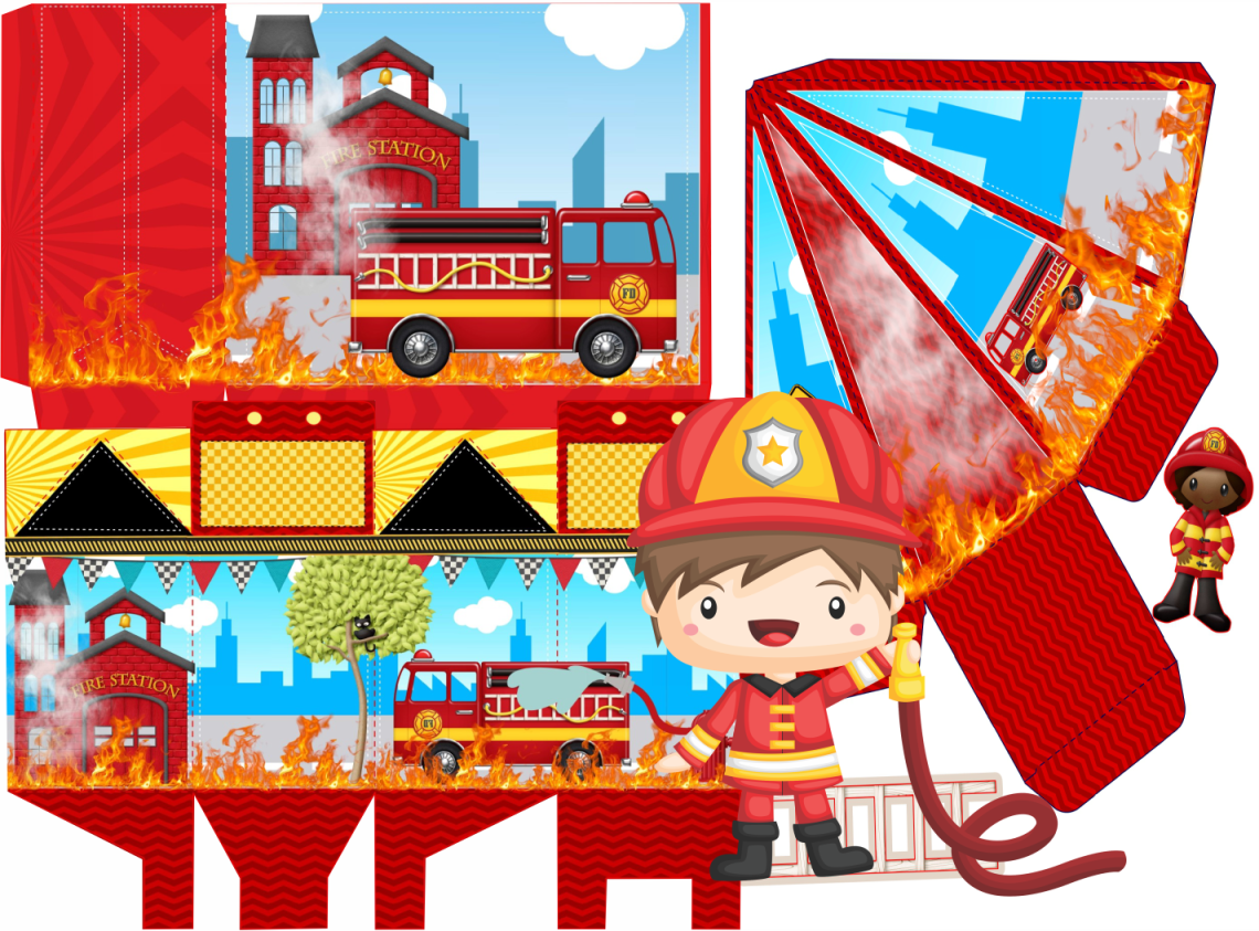 Lembrancinha personalizada bombeiro gratis