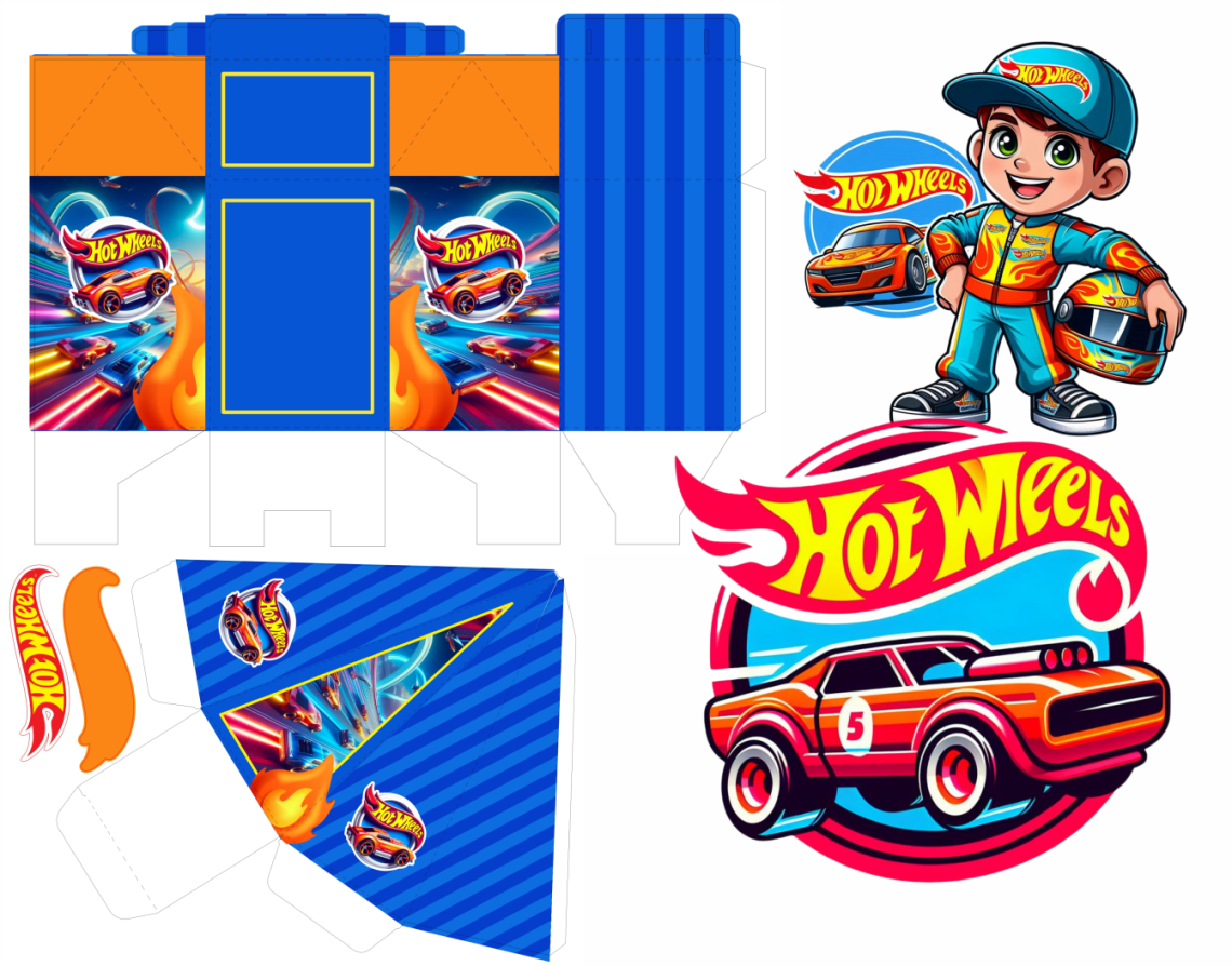 Lembrancinha personalizada Hot wheels gratis