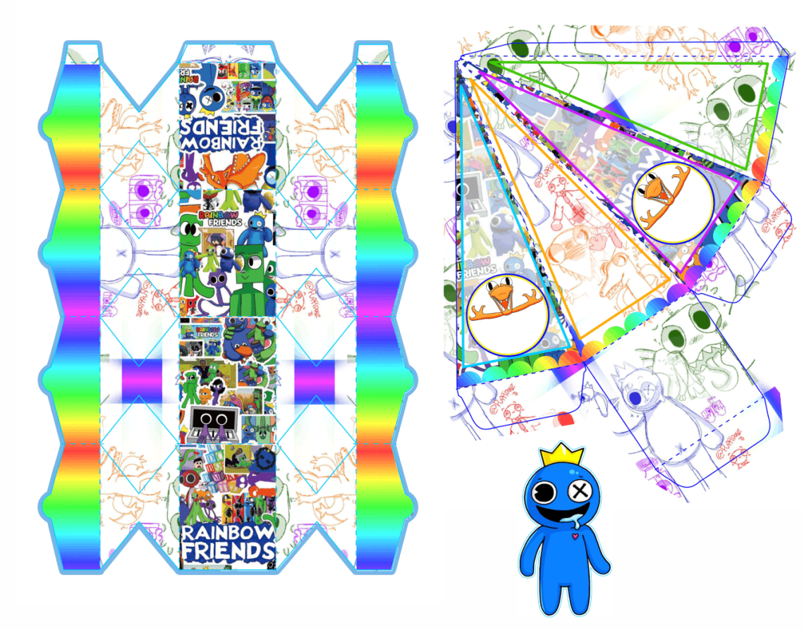 Raibol friends lembrancinha gratis