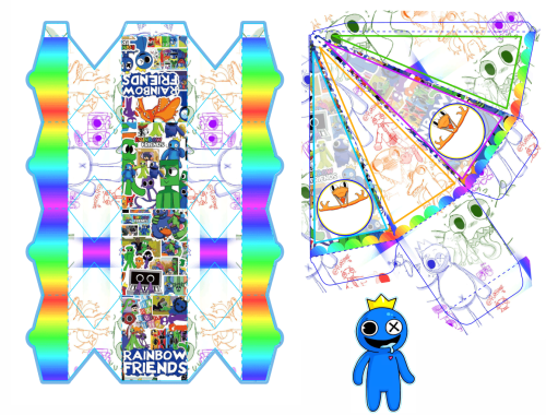 Raibol friends lembrancinha gratis